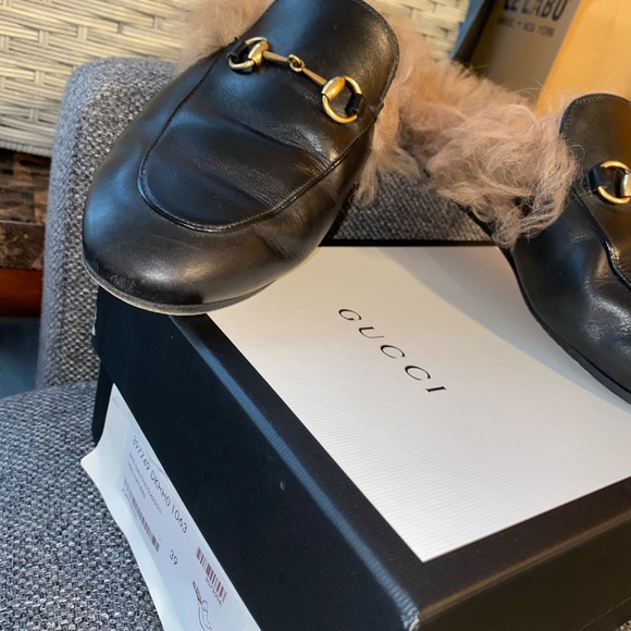 Preowned authentic gucci fur loafer size 39Women - Picture 3 of 13